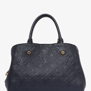 Louis Vuitton Navy Empreinte Montaigne BB Top Handle with Strap | AlmaBagz