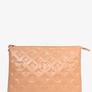 Louis Vuitton 2021 Camel Empreinte Leather Coussin PM Crossbody Bag with Chain Strap | AlmaBagz