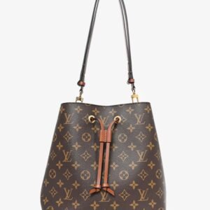 Louis Vuitton 2021 Monogram NeoNoe Caramel MM Bucket Bag | AlmaBagz
