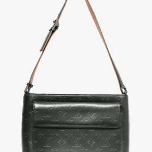 Louis Vuitton Grey Monogram 'Mat Aston' Shoulder Bag | AlmaBagz