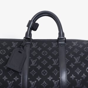 Louis Vuitton 2020 Black Monogram Light Up Keepall Bandouliere 50 Bag | AlmaBagz