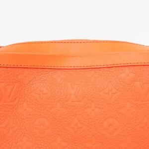 Louis Vuitton 2019 Orange Embossed Leather Soft Trunk Crossbody Bag | AlmaBagz