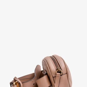 Gucci Taupe Chevron Leather Marmont Belt Bag | AlmaBagz