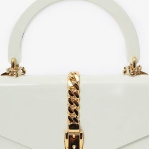Gucci White Plexiglass 'Sylvie 1969' Bag with Chain | AlmaBagz