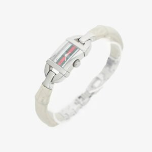 Gucci White Bamboo Strap Watch | AlmaBagz