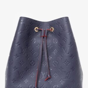 Louis Vuitton Navy Blue Leather Empreinte Neonoe Bucket Bag | AlmaBagz