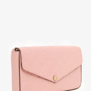 Louis Vuitton Rose Poudre Monogram Empreinte Leather Felicie Pochette with Inserts | AlmaBagz