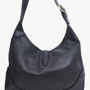 Gucci Black Leather Medium Jackie Shoulder Bag | AlmaBagz