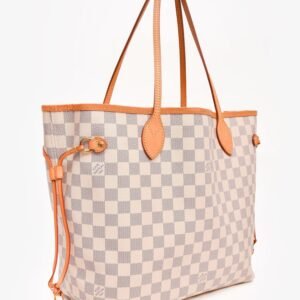 Louis Vuitton 2017 Damier Azur Neverfull MM with Pouch | AlmaBagz