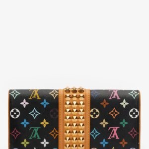 Louis Vuitton Black Multicolour Monogram Courtney Clutch Bag | AlmaBagz