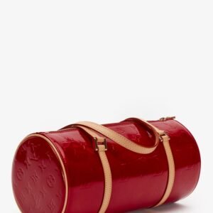 Louis Vuitton Red Vernis Monogram Papillon 30 Bag | AlmaBagz