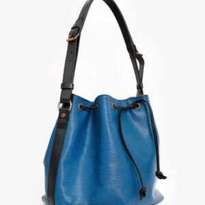 Louis Vuitton Blue Epi Leather Petit Noe Bucket Bag | AlmaBagz