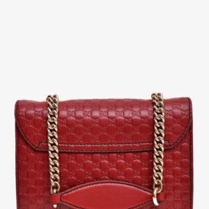 Gucci Burgundy Guccisima Leather 'Emily' Chain Crossbody | AlmaBagz