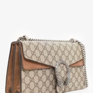 Gucci Beige GG Supreme Medium Dionysus Shoulder Bag | AlmaBagz