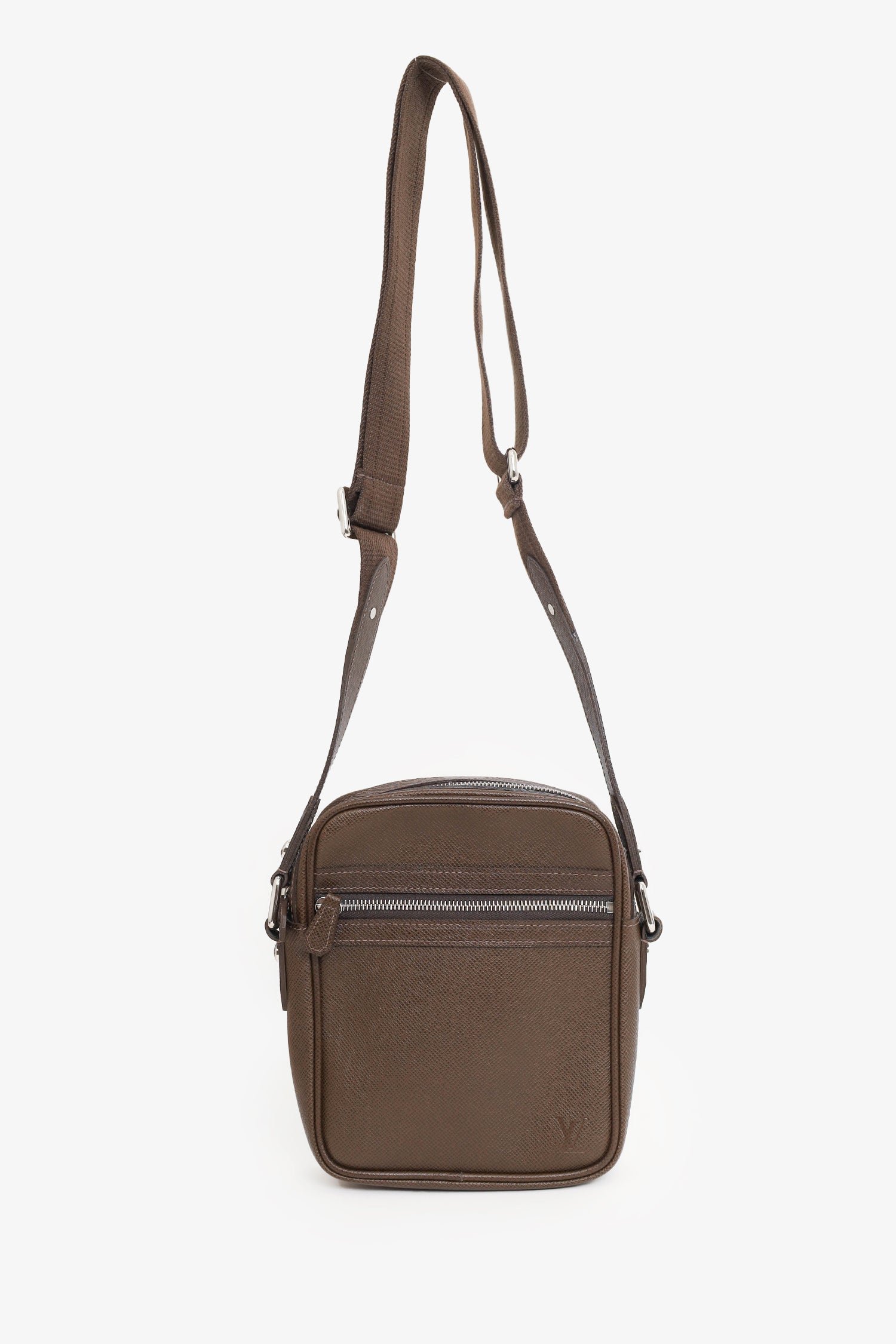 Louis Vuitton 2010 Brown Taiga Leather Dimitri Messenger Bag | AlmaBagz