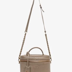 Louis Vuitton Beige Empreinte Monogram Giant Vanity PM with Chain Strap | AlmaBagz