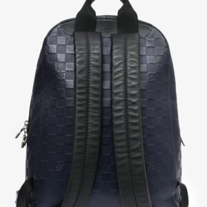 Louis Vuitton 2019 Blue Leather Damier Campus Backpack | AlmaBagz