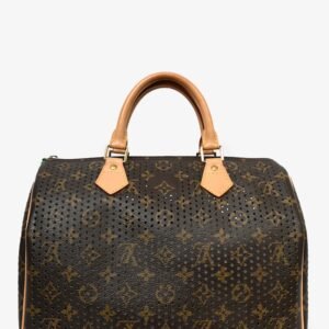 Louis Vuitton 2006 Limited Edition Monogram Perforated Speedy 30 | AlmaBagz
