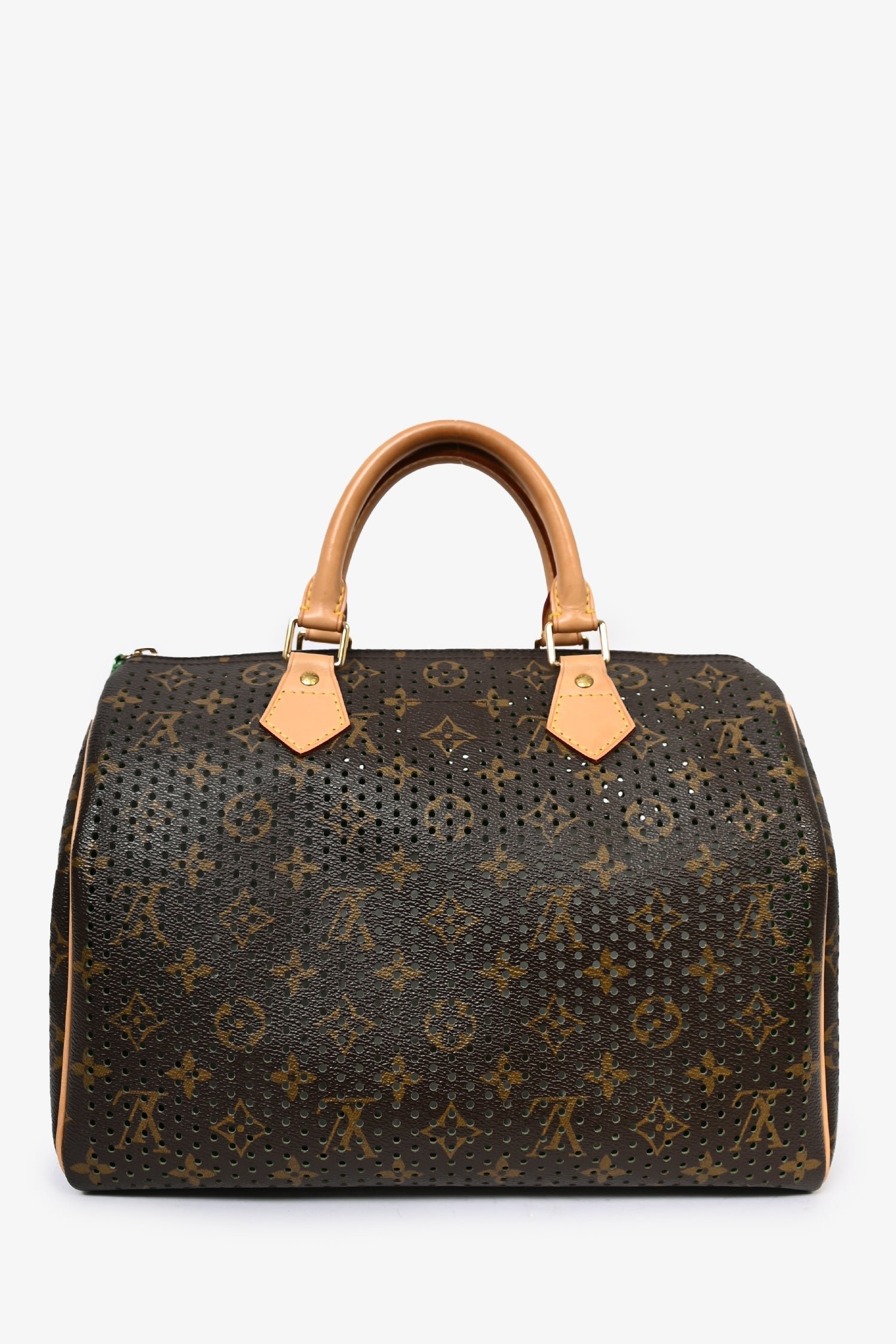 Louis Vuitton 2006 Limited Edition Monogram Perforated Speedy 30 | AlmaBagz