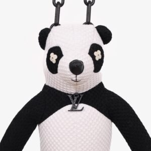 Louis Vuitton Black/White Zoom and Friends Adventure Panda Shoulder Bag | AlmaBagz
