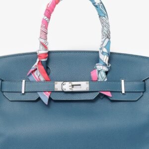 Hermes 2013 1P Colvert (Navy) Epsom Leather Birkin 30 with SHW | AlmaBagz