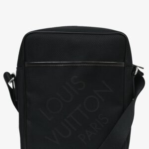 Louis Vuitton Black Canvas 'Geant Citadin' Messenger Bag | AlmaBagz
