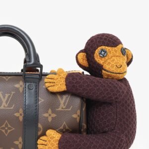 Louis Vuitton 2021 Monogram Keepall X-Small Monkey Puppet LV Friends | AlmaBagz