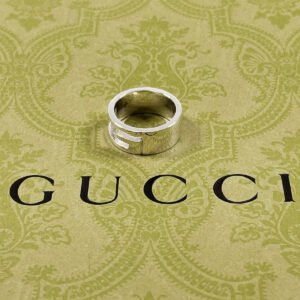 GUCCI Ring Silver925 Silver Branded Cutout G Women Used | AlmaBagz