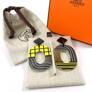 HERMES Pierce Buffalo Horn, Lacquer multicolor Ism Pop Check | AlmaBagz