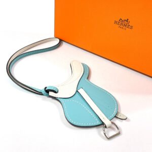 HERMES charm Swift white paddock cell | AlmaBagz