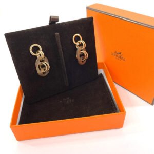 HERMES Pierce H057080FD00 Buffalo Horn, Metal Brown Eurydice PM | AlmaBagz