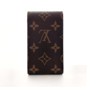 LOUIS VUITTON Cigarette case M63024 PVC coated canvas Brown Monogram Etui cigarette | AlmaBagz