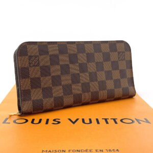 LOUIS VUITTON Long Wallet Purse N63071 Damier Brown Portefeuille Ansolit | AlmaBagz