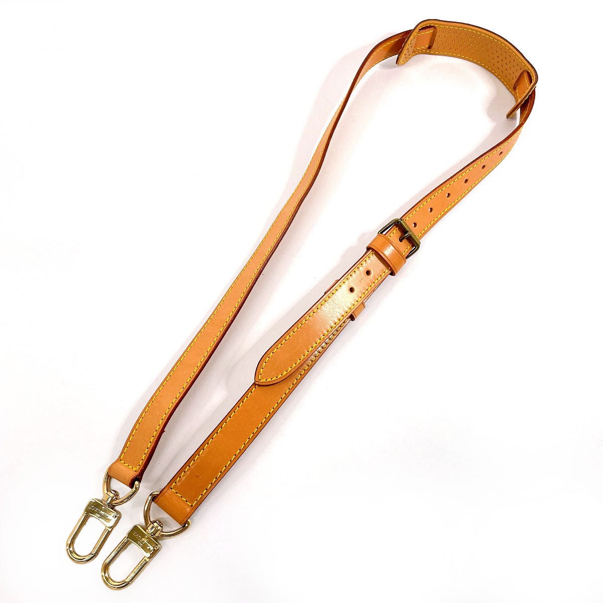 LOUIS VUITTON Shoulder strap Nume leather beige Keepall for bandouliere | AlmaBagz - Image 8