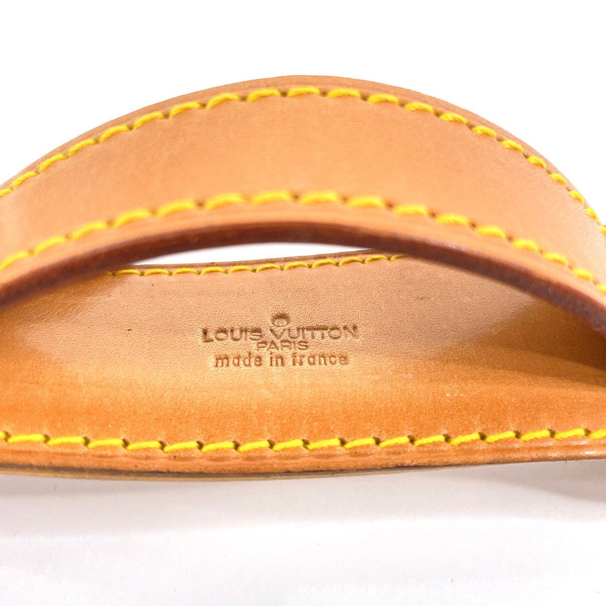 LOUIS VUITTON Shoulder strap Nume leather beige Keepall for bandouliere | AlmaBagz - Image 7