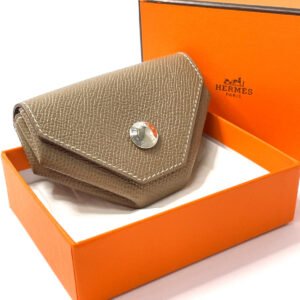 HERMES Coin case Epsom beige Revan Cattle | AlmaBagz