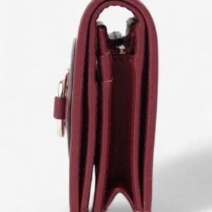 Gucci Horsebit 1955 Wallet GG Supreme / Maroon / Light Gold Canvas | AlmaBagz