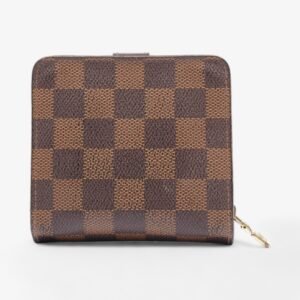 Louis Vuitton Compact Zip Wallet Damier Ebene Coated Canvas | AlmaBagz