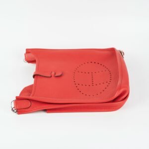 Hermes Evelyne 29 Togo Red A Stamp | AlmaBagz