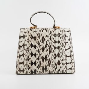 Gucci Snakeskin Embroidered Medium Osiride Top Handle White | AlmaBagz
