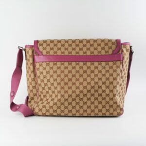 Gucci Baby Bag with Changemat Monogram Pink | AlmaBagz