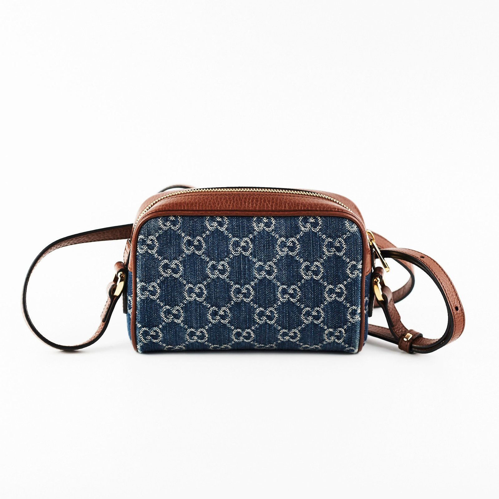 Gucci Ophidia Small Denim Crossbody Bag | AlmaBagz