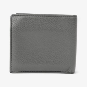 Gucci Soho Bifold Wallet with Interlocking G Grey Leather | AlmaBagz