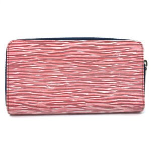 LOUIS VUITTON Long Wallet Purse M64078 Epi Leather Red type Epi Denim Zippy wallet Women Used | AlmaBagz