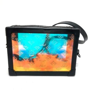 LOUIS VUITTON Shoulder Bag M55932 Leather, Monogram Prism Hologram x Black Monogram prism Soft Trunk mens Used | AlmaBagz