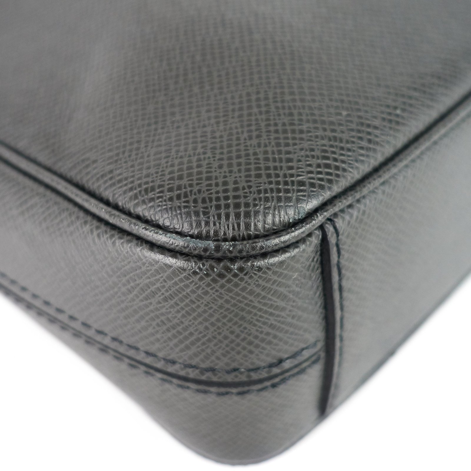 LOUIS VUITTON Porte-Document Voyage Ardoise Leather Briefcase Bag | AlmaBagz - Image 8