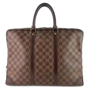 LOUIS VUITTON Porte-Documents Voyage GM Damier Ebene Canvas Briefcase Bag | AlmaBagz