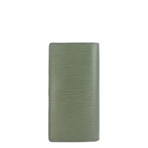 LOUIS VUITTON Brazza Green Epi Leather Wallet | AlmaBagz