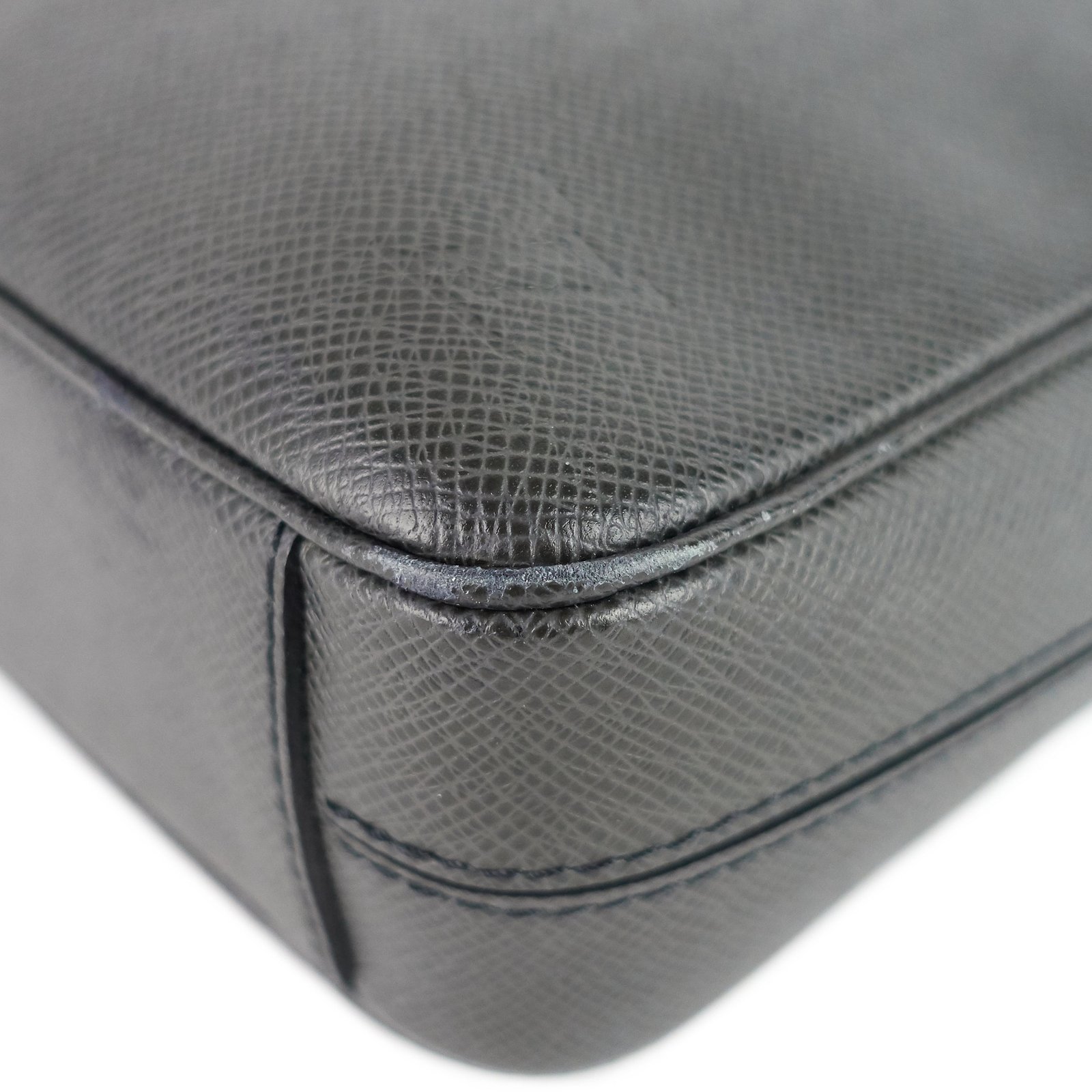 LOUIS VUITTON Porte-Document Voyage Ardoise Leather Briefcase Bag | AlmaBagz - Image 5