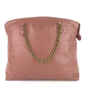 LOUIS VUITTON Cuir Boudoir Lockit Leather Chain Tote Bag | AlmaBagz